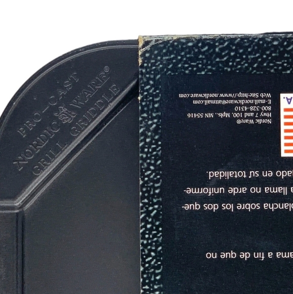 NORDIC WARE Cast Aluminum Reversible 2 Burner Grill Griddle New Gas Electric NEW - Picture 5 of 11